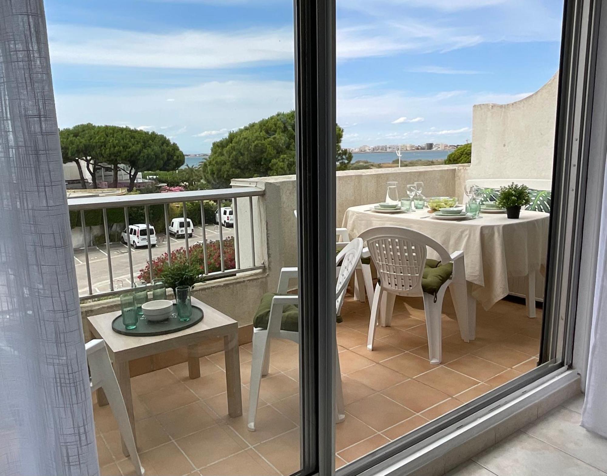 Studio Le Vue Mer Acces Direct A La Plage Parking Prive Clim Belle Terrasse Le Grau-du-Roi Eksteriør bilde